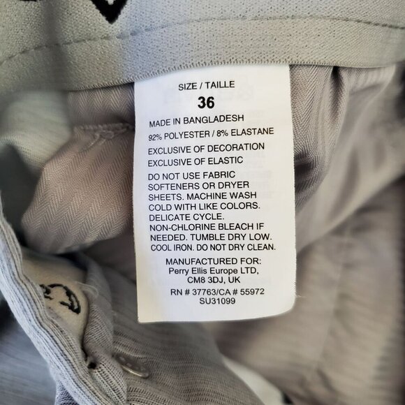 Callaway Mens Size 36 Heathered Gray Flat-Front Golf Shorts Polyester Blend - Picture 4 of 7